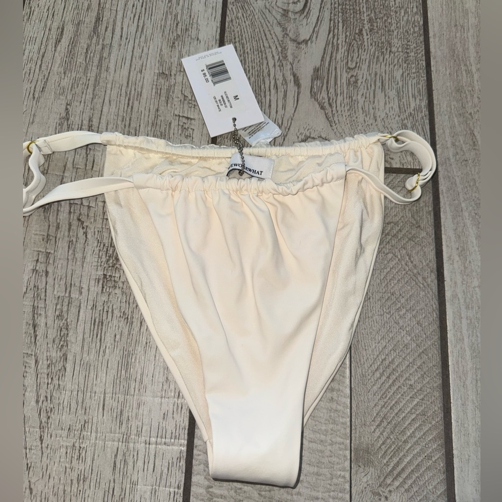WeWoreWhat Cream Bikini Bottom